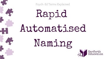 Rapid Automatized Naming