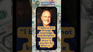 DAVE RAMSEY'S QUOTES ABOUT MONEY AND FINANCIAL ADVISE.