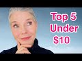 Top 5 Drugstore Cosmetic Discoveries Under $10 | Best of 2021 | Over 50 Beauty