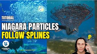 Make Niagara Particles Follow Spline | Unreal Engine 5 Niagara Tutorial