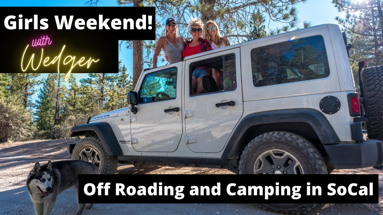 Dispersed Camping Big Bear California Off Roading in a Jeep Wrangler