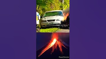 Valcano Lava Melt The CAR !!