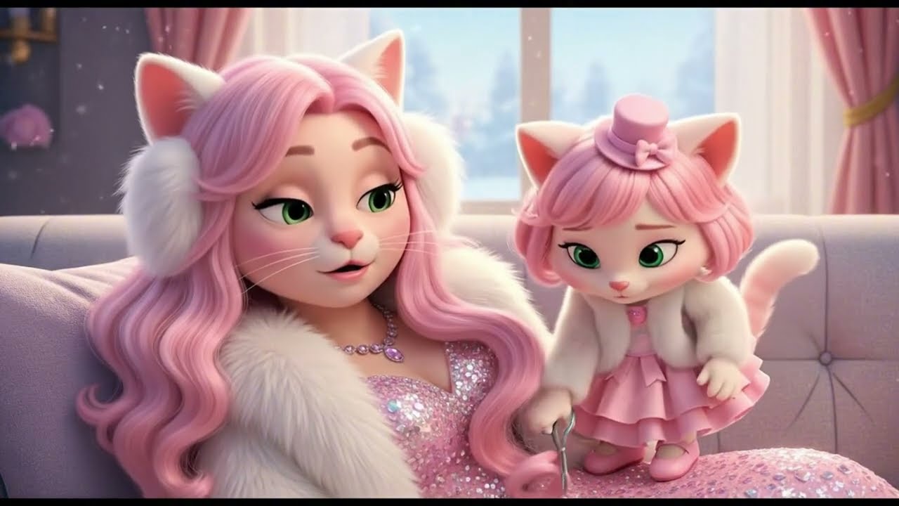 ⭐ OMG! Cute Kitten Cuts Mom’s Hair… Just to Help a Cold Little Kitty? 💗 | Ai Cat Story