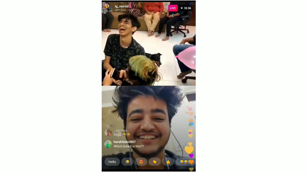 Mortal birthday celebration on  instagram live❤️ with scout ,viper, rebel ,aman ,thug, regaltos