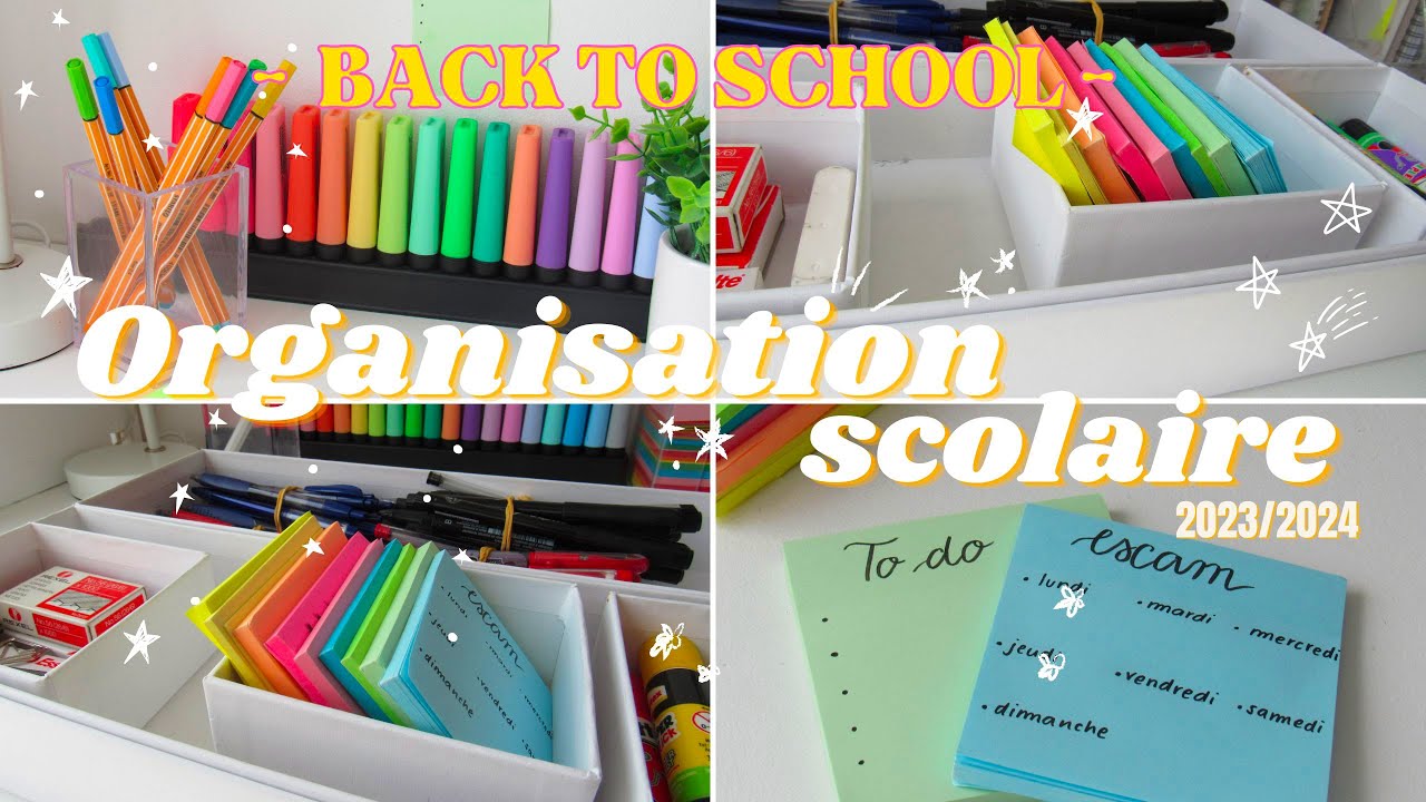 BACK TO SCHOOL : Comment avoir une bonne organisation scolaire ? (collège, lycée, université...)✨
