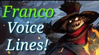 Franco voice lines and quotes \ Dialogues with English Subtitles | Mobile Legends