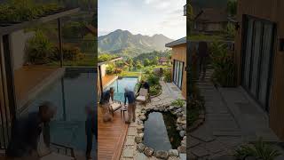 Rustic Mountain Villa Backyard Transformation