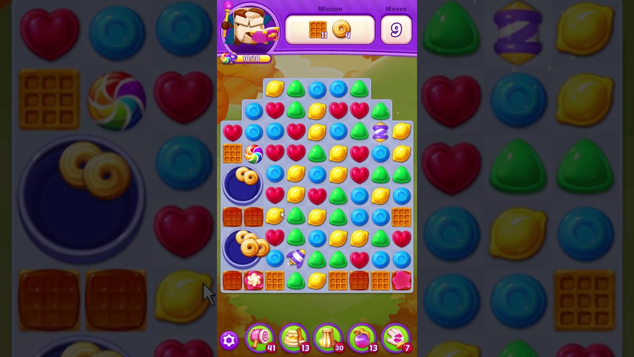 Lollipop Sweet Heroes Match 3 Level 462 no booster [Gameplay Walkthrough] [Puzzle1Studio]