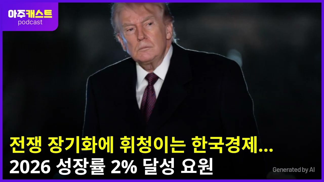 전쟁 장기화에 휘청이는 한국경제…2026 성장률 2% 달성 요원