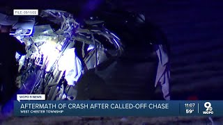 Bodycam shows aftermath of West Chester crash called-off police pursuit