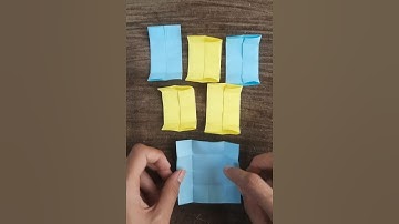 Making cube with sticky notes #youtubeshorts #art #stickynotes #papercraft #origami