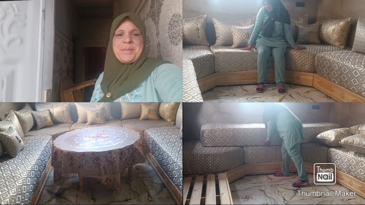 اليوم عجبني تغيير اللي درت في الصالون ديالي اي حاجه الدرتها فالدار تنفرح 💪😱