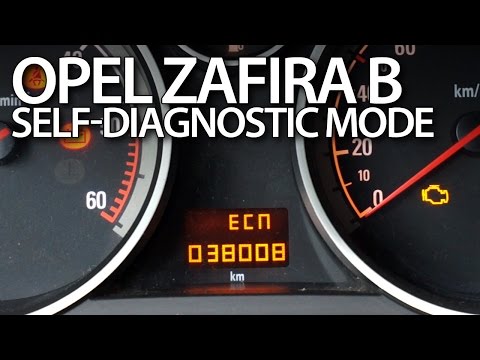 Opel Vauxhall Zafira B DTC error codes (diagnostic mode)