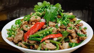廣東話影片麻椒菜脯炒肉丁想食就煮加一些材料就能增加風味更加好送飯、送粥、送酒