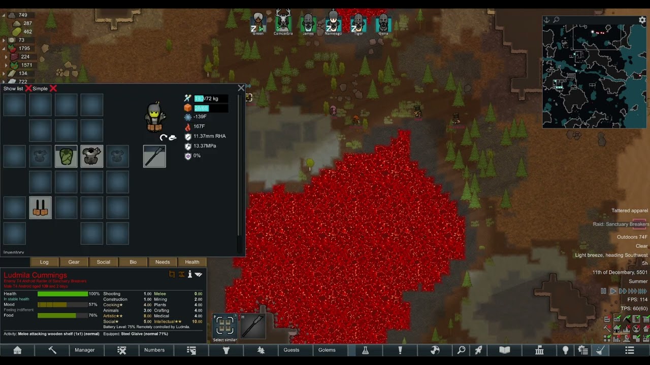 Mangg Plays Rimworld in Fire Part 4 YouTube