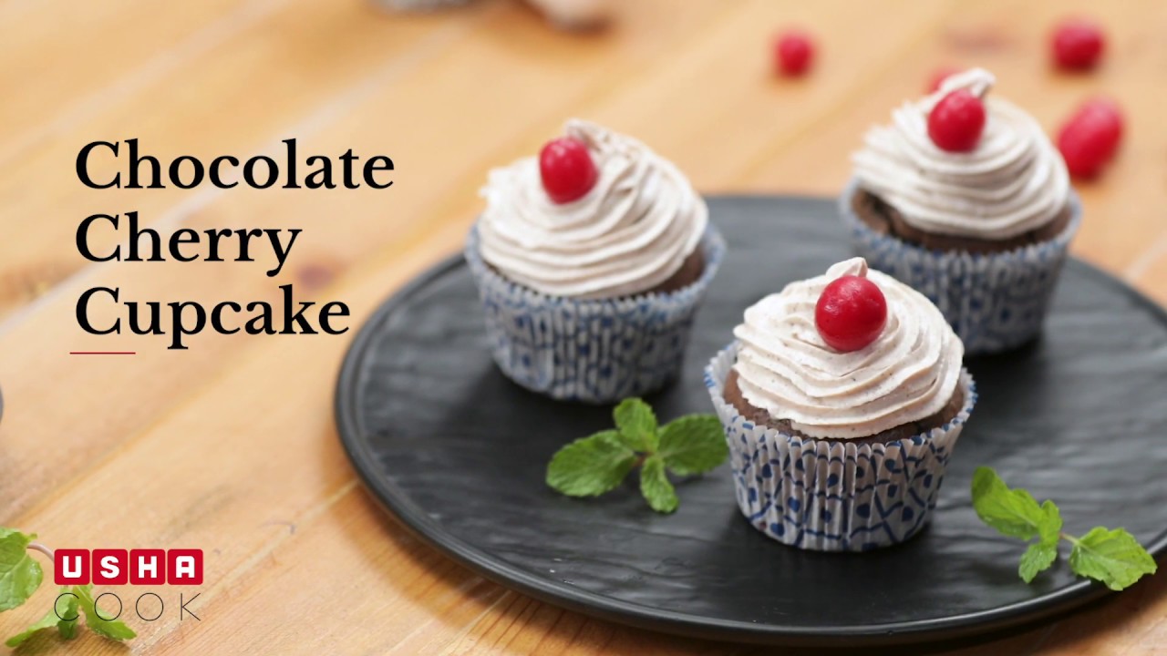 How to bake a Chocolate Cherry Cupcake