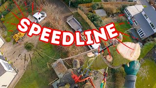 Love A Speed line Job - UK Arborist Tree Removal