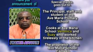 Francis Auguste thank you