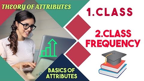 Theory of attributes: class and class frequency -statistics by pooja yadav(nonuu)