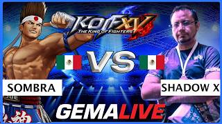 KOF XV Shadow X (K' Iori Clark) vs Sombra (Joe Terry K') GEMA LIVE Finals Replays #kof