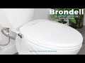 The brondell dual temperature swash ecoseat nonelectric bidet toilet seat