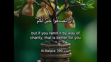 سورة البقرة الاية 280 Surah Al-Baqara Ayahا#quran #surahalbaqarah #القرآن #chorts #راحة_نفسية