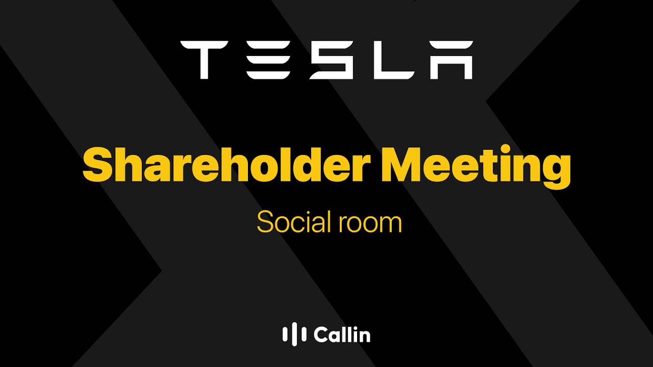 Tesla Annual Shareholder Meeting YouTube