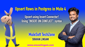 Upsert Rows in Postgres DataBase in Mule 4 | Using Insert Operation | “INSERT ON CONFLICT” | #mule4