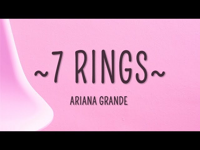 Ariana Grande - 7 rings (Lyrics) class=