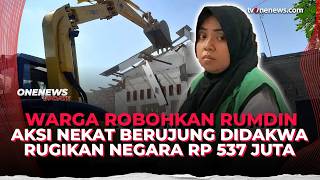 Viral! Wanita Ini Nekat Robohin Rumah Dinas Bea Cukai di Surabaya Pake Ekskavator | OneNews Update