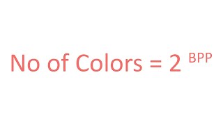 Digital Graphic BPP(Bits Per Pixel)
