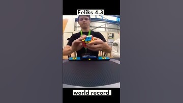 Feliks Zemdegs 4.73 Slowed/World Record #viral #trending #rubikscube #ytshorts #cube #short