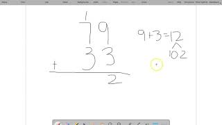 Adding and Regrouping 2 digit, Standard Algorithm