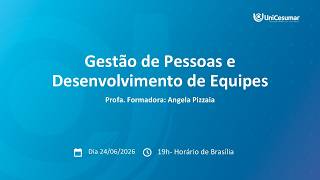 AULA 3 I GESTÃO DE PESSOAS I PROFª ANGELA PIZZAIA
