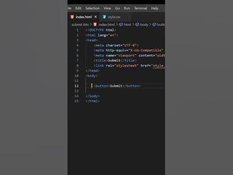 CSS submit button - YouTube
