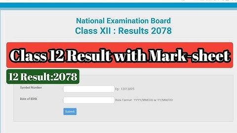 How To Check Class 12 Result 2079 With Full-Marksheet | Neb class 12 Result 2079