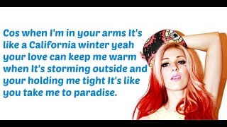 Video voorbeeld van "Bonnie McKee - California Winter FULL Lyrics !"