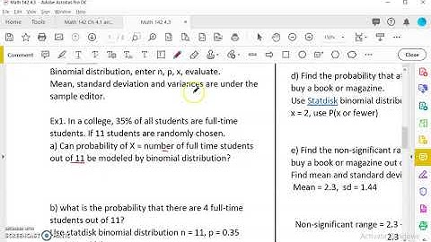 OpenStax Statistics Ch 4.3 Binomial Distribution # 3