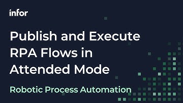 How to Publish and Execute an RPA Flow in an Attended Mode