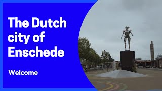 Walking in the Dutch city of Enschede / المشي في مدينة انشيدة الهولندية و اجواء حفلات الصيف