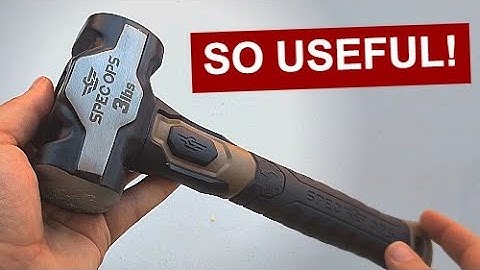 Review of Spec Ops 3lb Sledge Hammer: PERFECT!