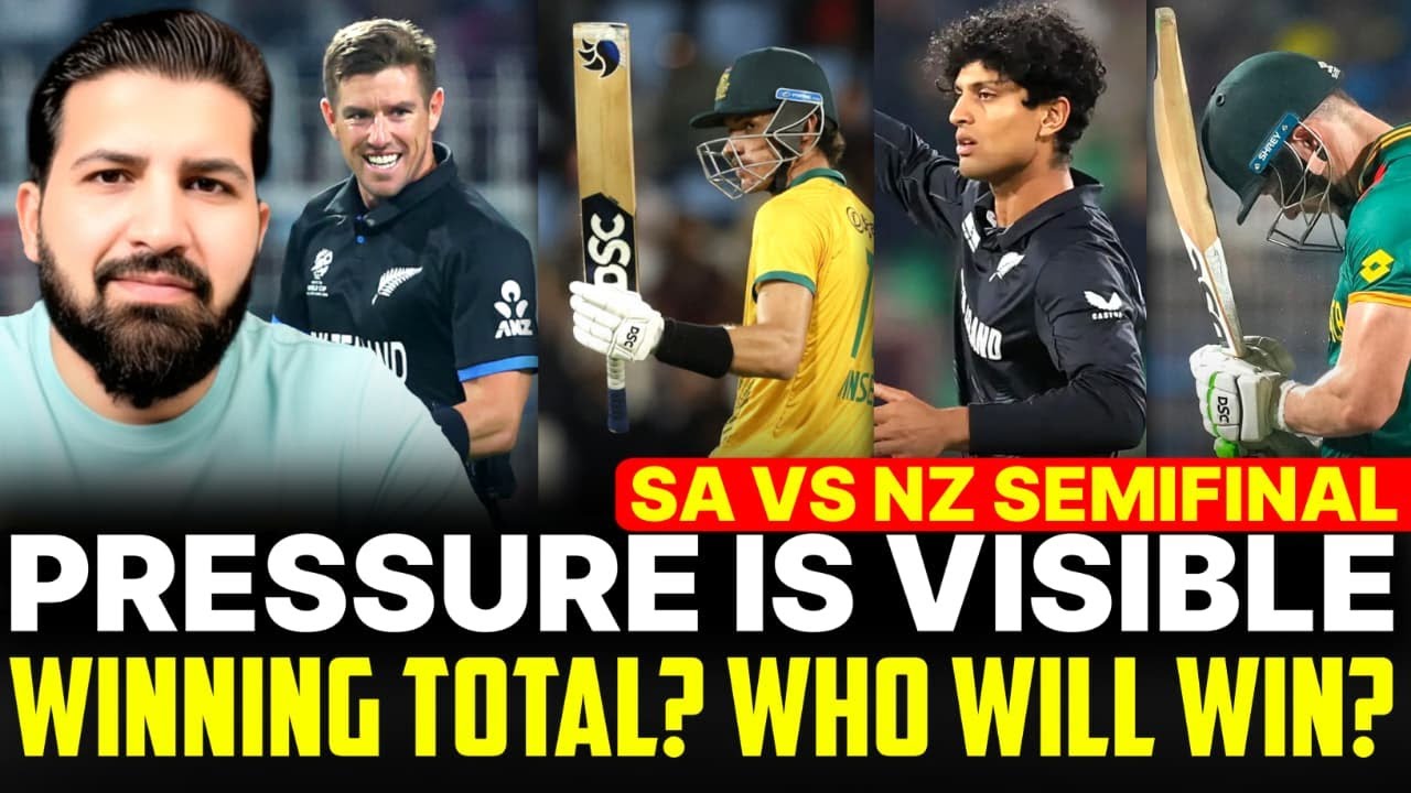 NZ happy after first innings, Pressure of semifinal visible on both teams