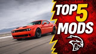 MUST DO MODS TO YOUR HELLCAT OR SCATPACK |TOP 5 DIY MODS FOR YOUR CHALLENGER OR CHARGER 
