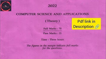Computer science and applications 2022 ||hs 2nd year |AHSEC| #ahsec #hs24 #hs2ndyear