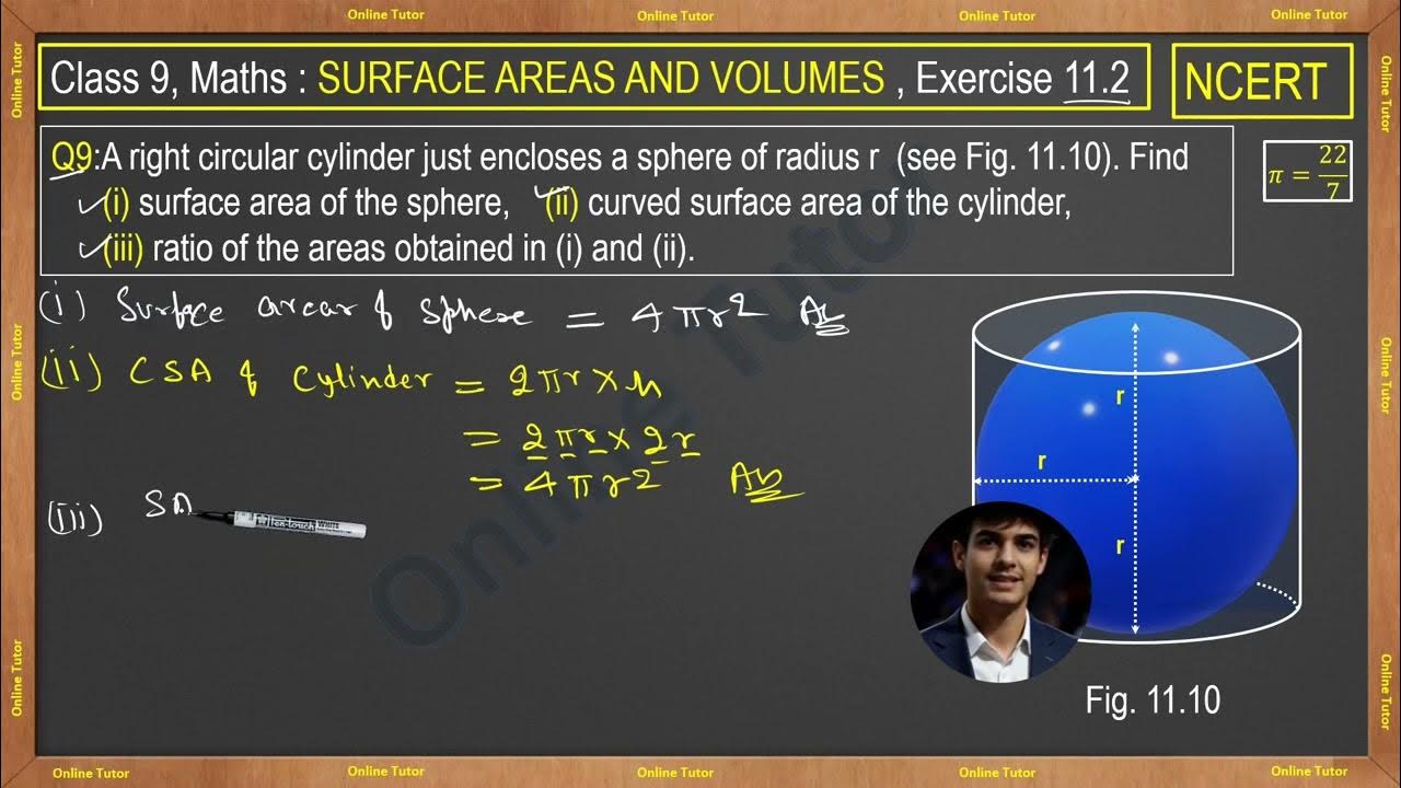 Q9 ex 11 2 class 9 math surface areas and volumes youtube