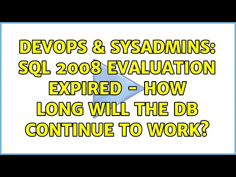 DevOps & SysAdmins: SQL 2008 evaluation expired - how long will the DB continue to work?
