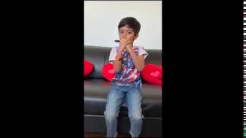 Reyan Playing "Row Row Row Your Boat" | Harmonica