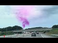 Purple-pink plume at ecomaine (video by Alexander Hitchen)
