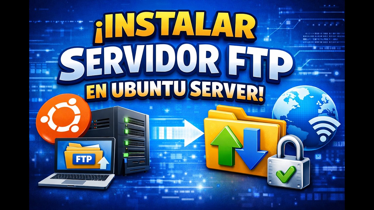 HOW TO INSTALAR SERVIDOR FTP EN UBUNTU SERVER - YouTube