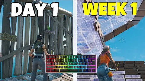 1 WEEK Controller to Keyboard and Mouse Progression Fortnite!